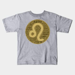 Leo zodiac sign Kids T-Shirt